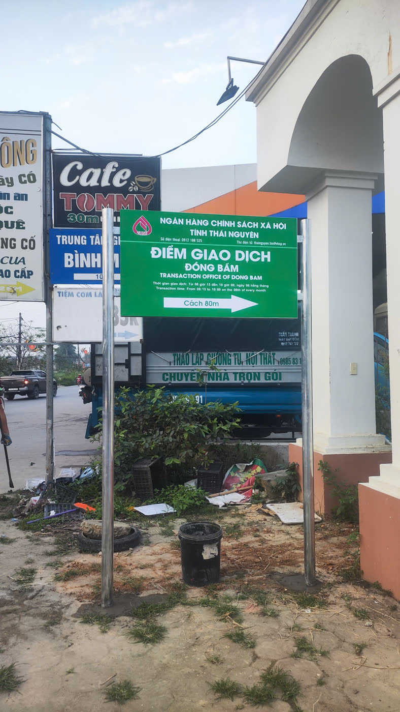 Biển chỉ dẫn Điểm giao dịch Đồng Bẩm